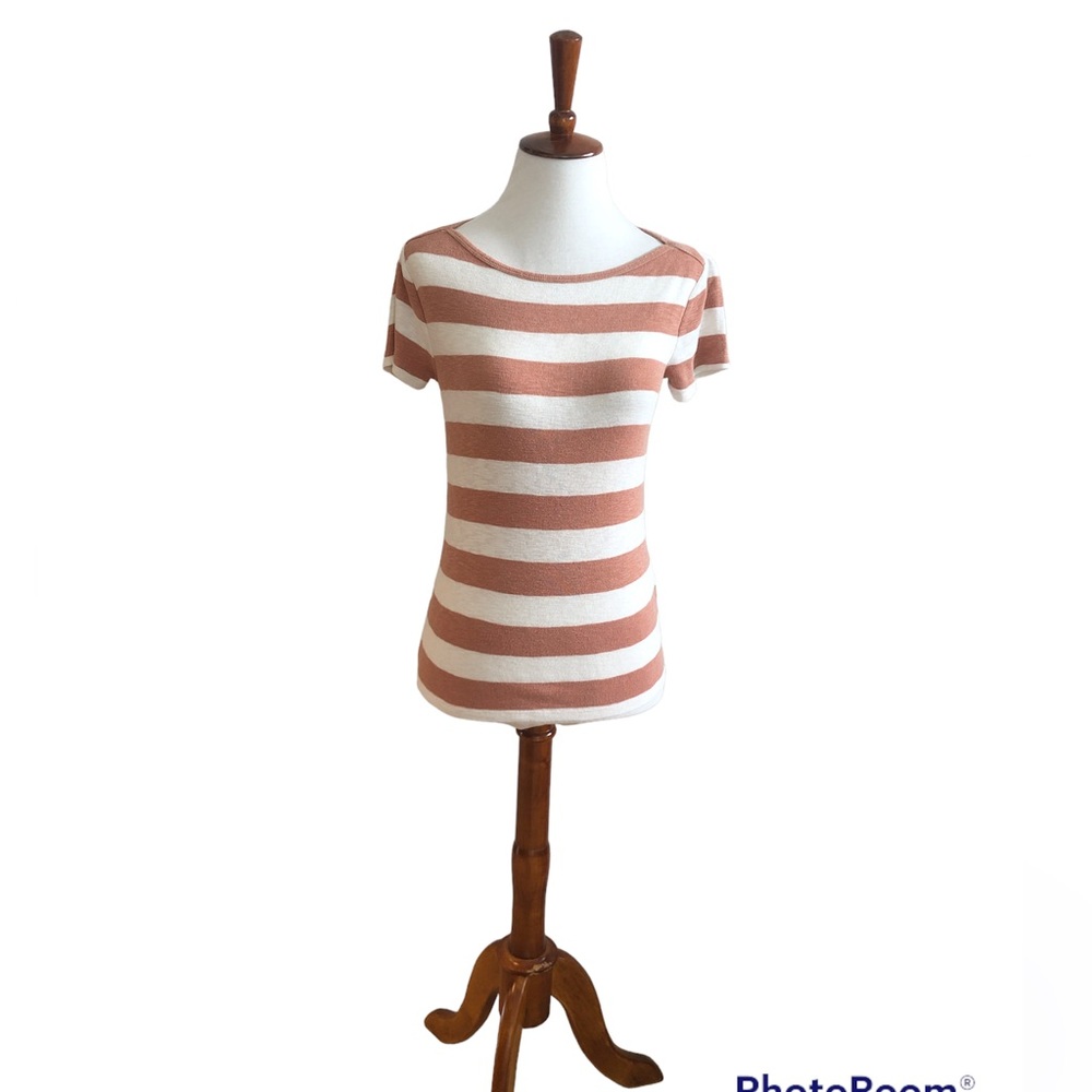 Madewell, Muscle Tee in Rugby Stripe, Size XS